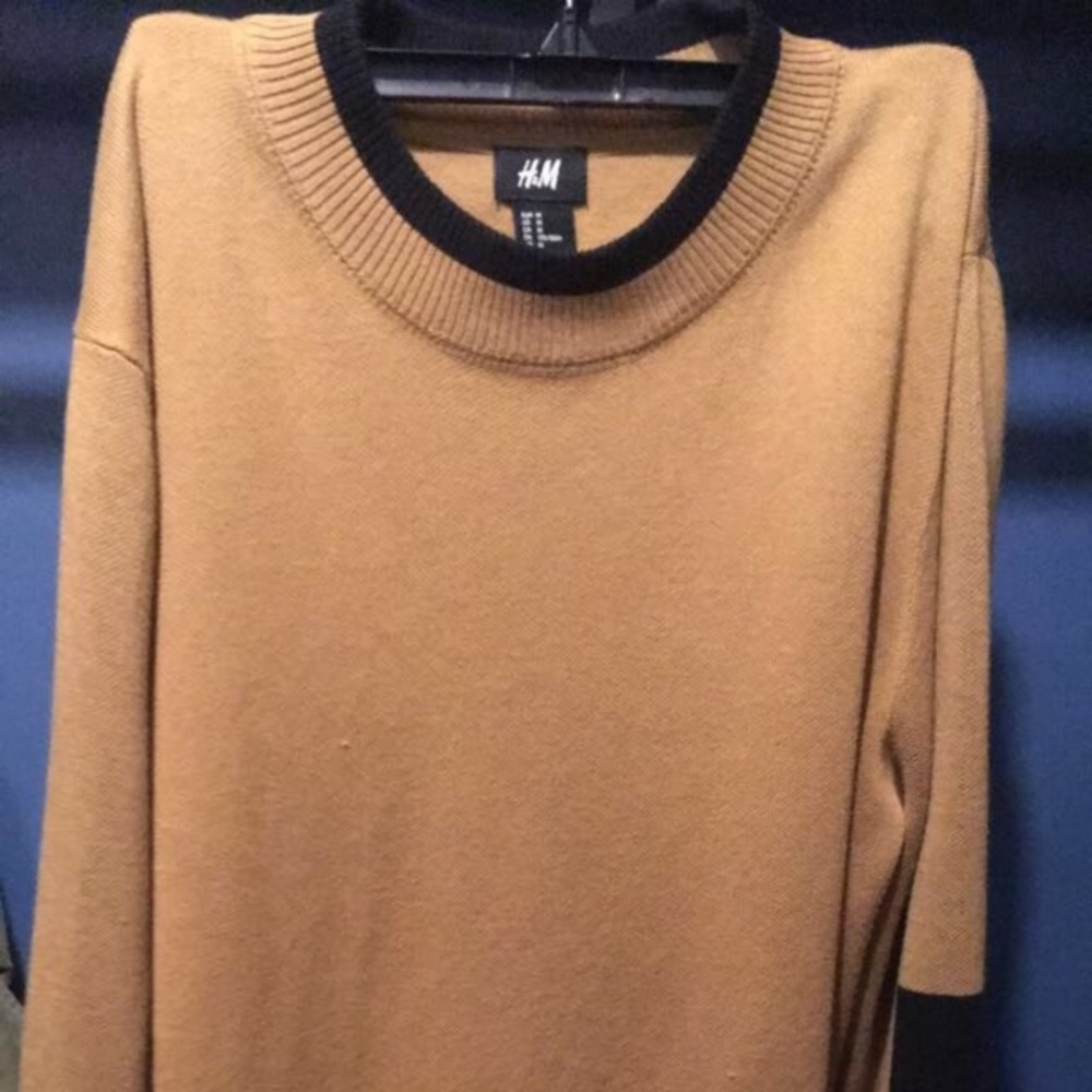 H&M Beige/Tan and Black Long Sleeve